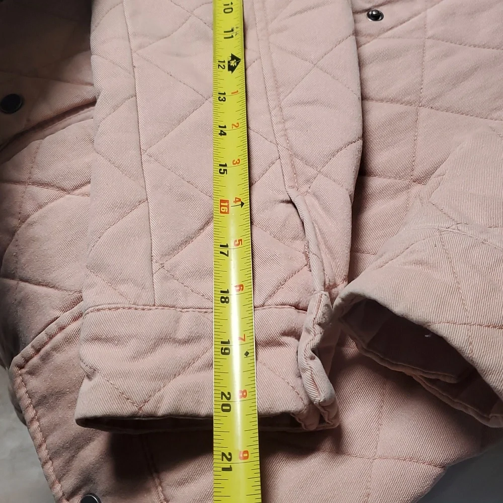 Joie Quilted Barn Jacket Size Small Preppy Utility Blush Pink - Picture 14 of 14